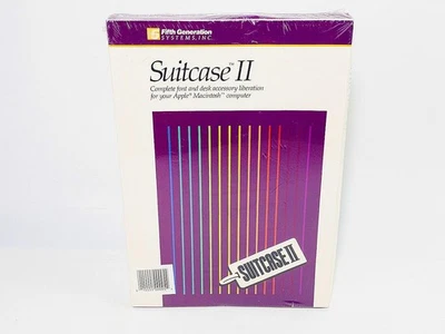 Fifth Generation Systems Suitcase II Font Software Macintosh 6.0+ Factory Sealed - Image 1 of 4