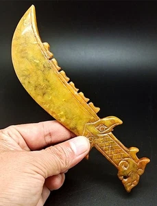 China, jade antiguo, cultura Hongshan, coleccionables, dragones, armas, estatuas con - Imagen 1 de 5