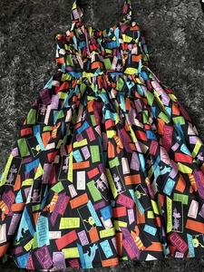 NEW Disney Parks Dress Shop Monsters, Inc Doors Dress Cosplay Dapper Day Large - Picture 1 of 8