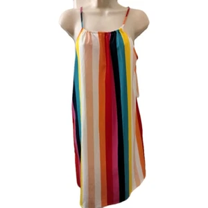 Shein Colorful Lightweight Spaghetti Strap Dress Size Medium - Picture 1 of 5