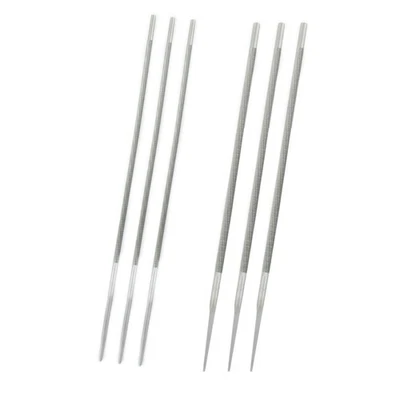 Efficient Chainsaw Chain Grinding Tool 3pcs Round Files (4 0mm 4 8mm 5 5mm) - Image 1 of 4