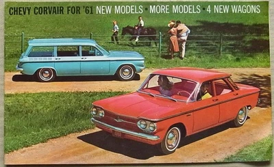 CHEVROLET CORVAIR RANGE Canada Car Sales Brochure 1961 #D1019 1/61 - Image 1 of 4