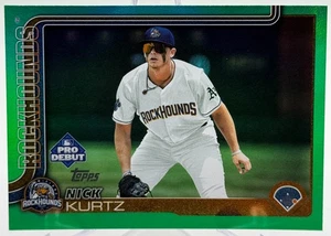Nick Kurtz 2025 Topps Pro Debut Green Foil /99 Prospect Rookie ROY COLOR MATCH - Bild 1 von 2