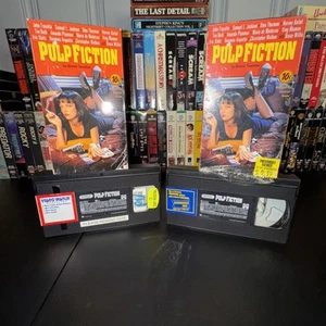 Pulp Fiction VHS Tape Drama Tarantino Samuel L Jackson Bruce Willis 1994 NTSC - Picture 1 of 2