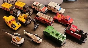 Matchbox Fire Rescue Ambulance Construction Train Police Helicopter Road Roller - Picture 1 of 10