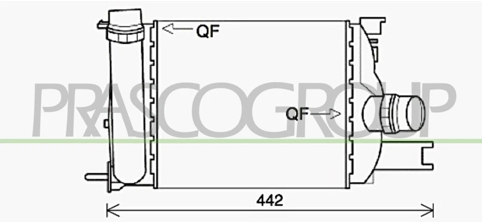 Fits Renault Clio Intercooler 2012 2013 2014 2015 2016 - Image 1 of 3