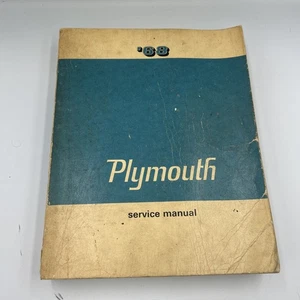 Plymouth 1968 manual de servicio original OEM para Fury, Belvedere, Barracuda, Valiant - Imagen 1 de 4