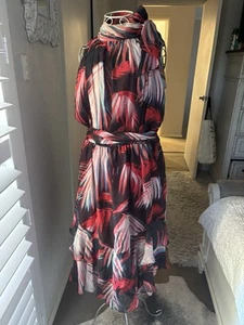 MATTHEW WILLIAMSON Silk Floral Dress Size: US8 AU12 As New - Picture 1 of 7