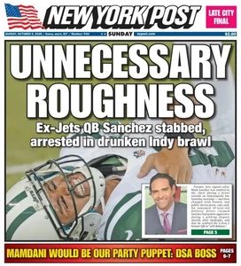 RUDEZA INNECESARIA MARCA SÁNCHEZ ARRESTADO BORRACHO INDY PELEA NY POST 10/5 2025 - Imagen 1 de 1