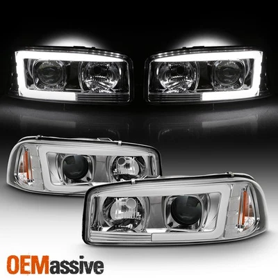 Faros proyectores LED tubo Yukon XL para 99-06 GMC Sierra 1500 2500 HD 3500 | Foto 1 de 4
