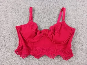Sofia Intimates By Sofia Vergara Lace Red Longline Bustier Lingerie 40D - Picture 1 of 11