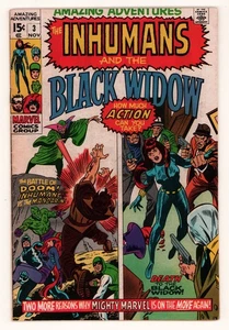 Amazing Adventures #3 BLACK WIDOW INHUMANS JACK KIRBY GENE COLAN Marvel 1970 VG+ - Picture 1 of 5