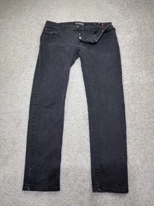 Lip Service RUDE Black Slim Stretch Denim Pants Gothic Punk vintage 32 x 29 - Picture 1 of 9