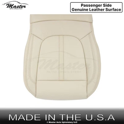 Cubierta de asiento inferior de cuero para pasajero delantero Cappuccino 2017-2020 para Lincoln MKZ Foto 1 de 4