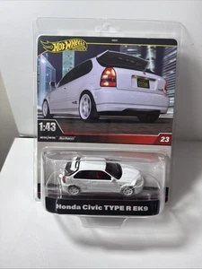 Hot Wheels Premium 2025 White Honda Civic TYPE R EK9 #23 1:43 Scale - Picture 1 of 3