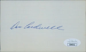 Don Cardwell Mets Phillies Cubs Pirates Signed 3x5 Index Card JSA Authenticated - Picture 1 of 2