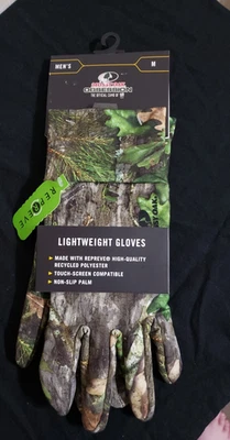 New Men's Mossy Oak Obsession SZ M Lightweight Touch Screen Gloves Non-Slip - Image 1 of 4