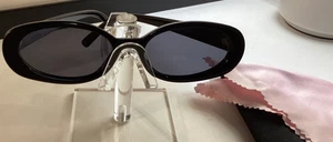 Vanlinker VL9580 Oval Sunglasses Black Polarized 55-17-145 - Picture 1 of 4