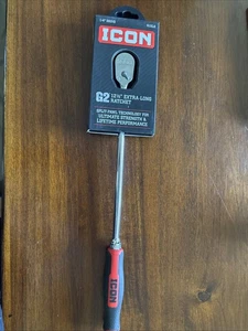 NEU Icon G2 Serie 1/4" Antrieb 12,5" X-lange Ratsche R1XLG 70439 geteilte Klinke - Bild 1 von 5