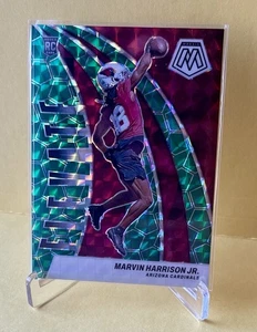 MARVIN HARRISON JR. 2024 MOSAIC ELEVATE GREEN PRIZM (RC) #2 ARIZONA CARDINALS - Picture 1 of 3