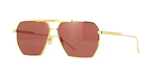 Bottega Veneta BV1012S Gold/Red (005) Sunglasses - Picture 1 of 4