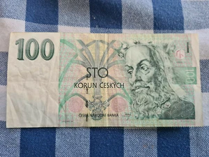 100 Korun KORONES bank note of Czech Republic from 1977 - Picture 1 of 2
