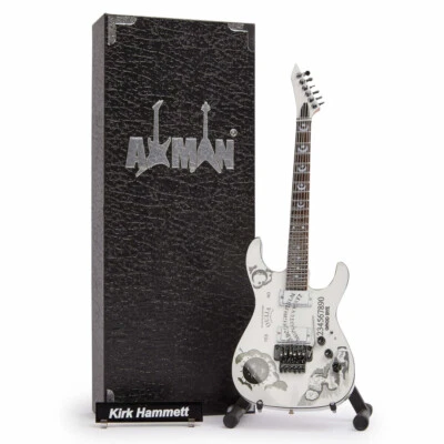 AXMAN Kirk Hammet White Ouija | Miniatur Gitarre Nachbau | Handgefertigte Musik Geschenke