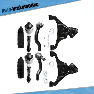 8Pcs Front Lower Control Arm & Ball Joint Tie Rod For Nissan Frontier Pathfinder - Image 1 of 4