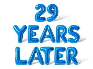 29 YEARS LATER Letter & Number Balloon Banner - 29th Birthday Party Decorations - Picture 1 of 55
