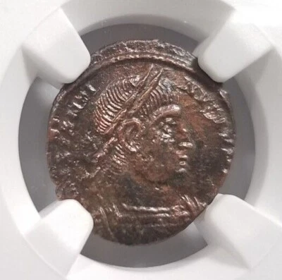 Constantine II Roman Empire BI Nummus AE3/4 NGC XF Ancient Epfig Hoard Pedigree - Image 1 of 4