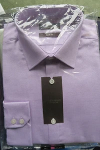 St George By Duffer Formal Slim Fit Shirt, Single Cuff, 100% Cotton 16" collar - Picture 1 of 2