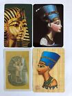 4x Egyptian PHAROH Roman Egypt Emperor King Lady Lord Queen Mural Swap Cards Set
