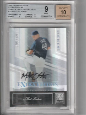 Donruss Elite 2007 edición extra - Mat Latos #29 firmas de cambio de siglo Foto 1 de 2