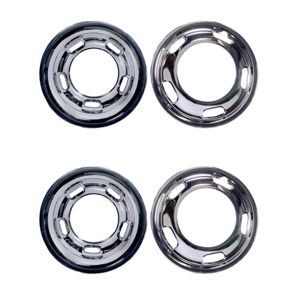 Juego de 4 nuevas cubiertas de simuladores de ruedas cromadas de 17" para Dodge Ram 3500 19-24 doble Foto 1 de 2