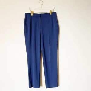 Diane von Furstenberg Damen schmale gerade Anzughose Arbeit Business marineblau 10  - Bild 1 von 6