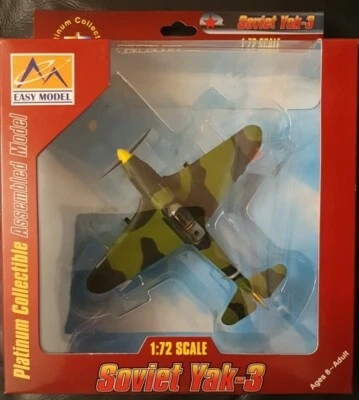 Easy Model Assembled Aviation Model 37227 Soviet Yak-3 Eastern Russia 1945 1.72  - Image 1 of 4
