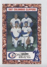 1987 Cracker Jack Columbus Clippers Police Clete Boyer Champ Summers Ken Rowe