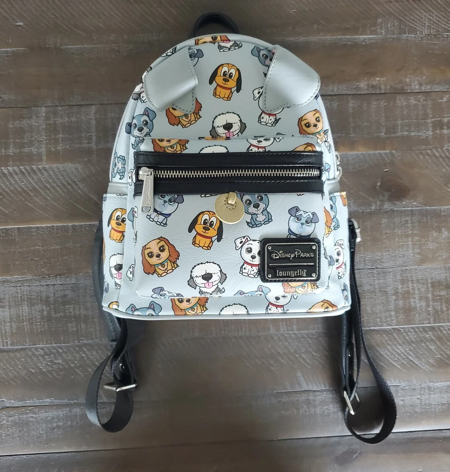 Disney Parks Loungefly Disney Dogs Puppy Mini Backpack Grey - Rare - Image 1 of 4