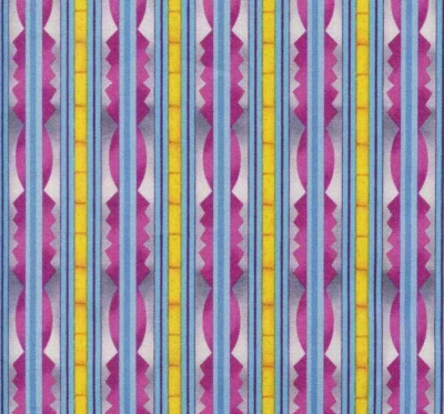 Tela de algodón The WIZARD of OZ rayas púrpuras ladrillos amarillos por FQ - 1/4 YD Foto 1 de 4