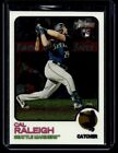 2022 Topps Heritage chrome Cal Raleigh RC 177/999 Seattle Mariners #367