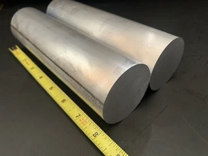 2 Pieces 2-1/4” X 8” Long Aluminum Round Rod Solid 6061-T6 2.25 Bar Stock - Picture 1 of 2