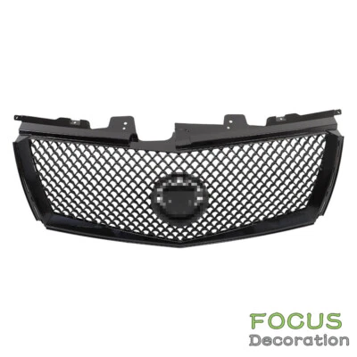Parachoques delantero para Cadillac CTS 2008-13 parrilla superior estilo malla parrilla negra brillante Foto 1 de 4