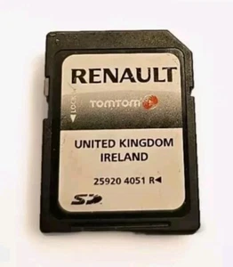 Genuine Renault 2011-2013 Tomtom Carminat LIVE Navigation SD Card 259204051R - Picture 1 of 1