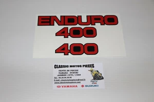 DTMX 400 YAMAHA ANNEE 1978 EMBLEMES COMPATIBLES POUR CACHES LATERAUX - Picture 1 of 2