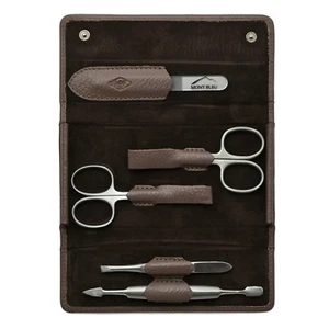 Giesen & Forsthoff Timor 5-piece Best Manicure Set in Mauve Floater Leather Case - Picture 1 of 4