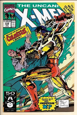 Uncanny X-Men #279 en estado bastante bueno (1990) Colssus regresa. Cubierta Jim Lee. Foto 1 de 2