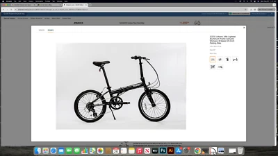 Bicicleta Plegable Sizzo Cuadro 20 Pulgadas 20 Pulgadas Tamaño Rueda Apenas Usada Color Negro Foto 1 de 4