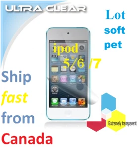 2x 5X HD Clear screen protector For Apple ipod 7 5 6 touch protecteur 7th PET - Picture 1 of 1