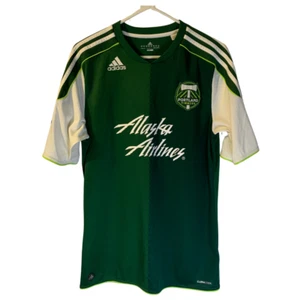 Adidas Men's Portland Timbers Soccer Jersey Sz M Green Two Tone 2011 MLS Patch - Picture 1 of 10