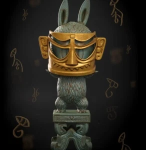 Pop Mart LABUBU Máscara Dorada Figuras de Diseñador H25CM PVC ABS --EN STOCK - Imagen 1 de 4